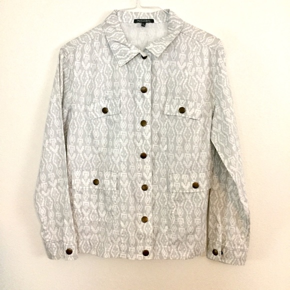 Michael Stars lightweight snap button coat. Large - Picture 1 of 9